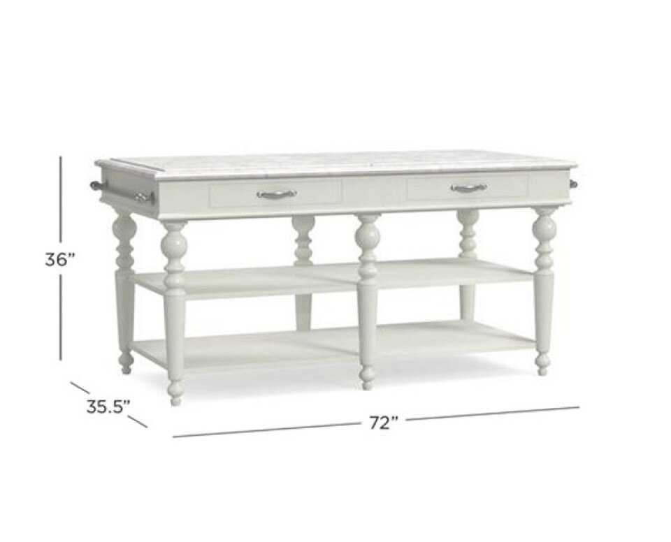 Larkspur MarbleTop Kitchen Island Williams Sonoma Australia